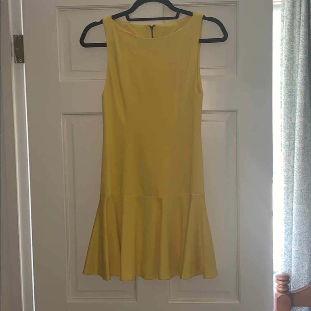 Alice and Olivia yellow summer dress